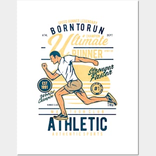 Born To Run athletic Posters and Art